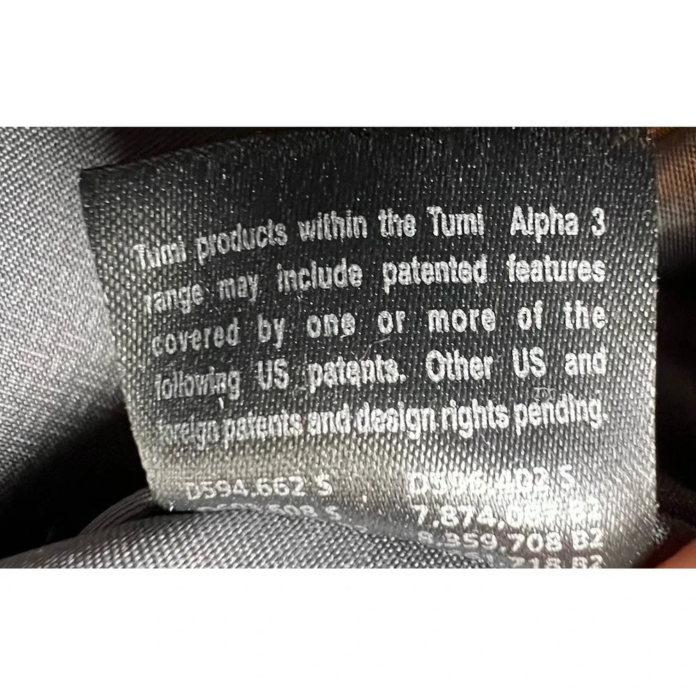 TUMI ALPHA 3 Laptop Briefcase Travel Nylon Tumi Monogrammed JRC NO STRAP